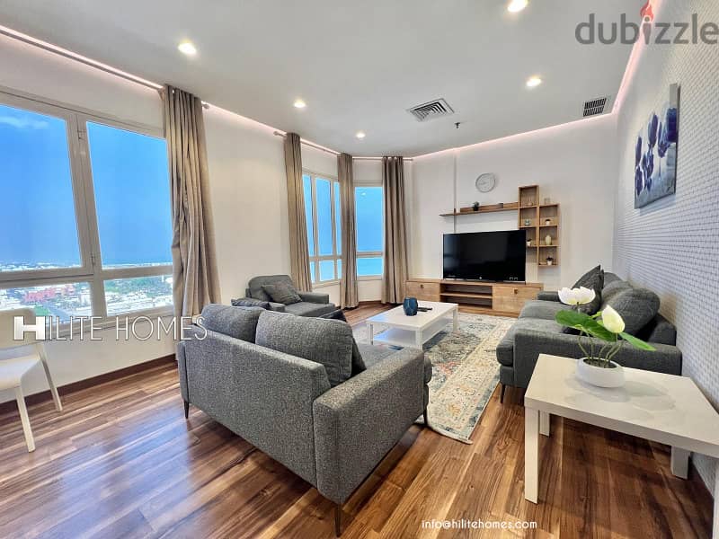 One Bedroom Fully Furnished Sea View Apartment for rent in Fintas 2