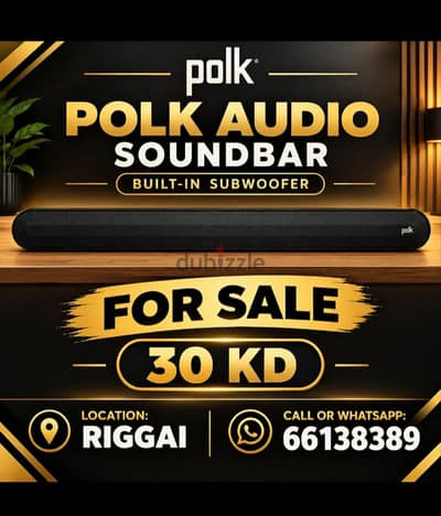 polk audio sound bar built in subwoofer