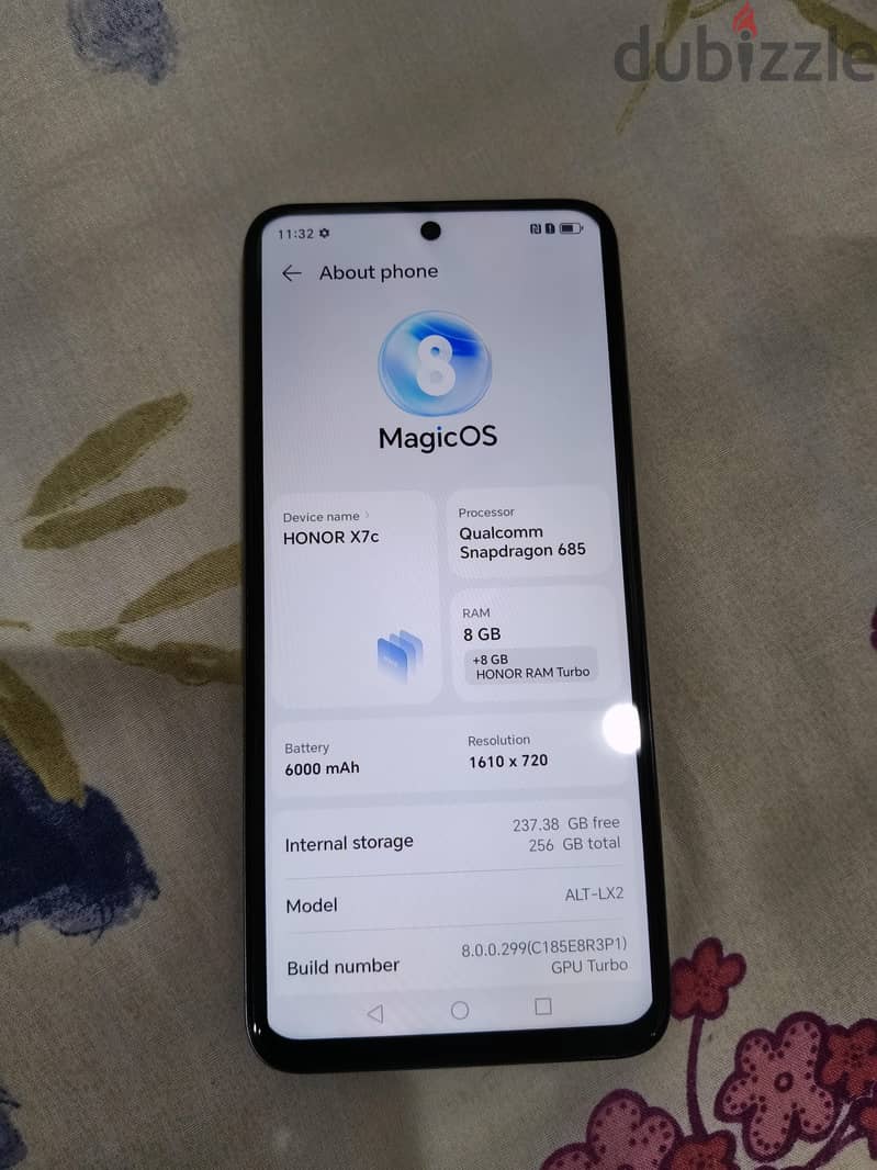 honor x7c 4G very good mobile 1