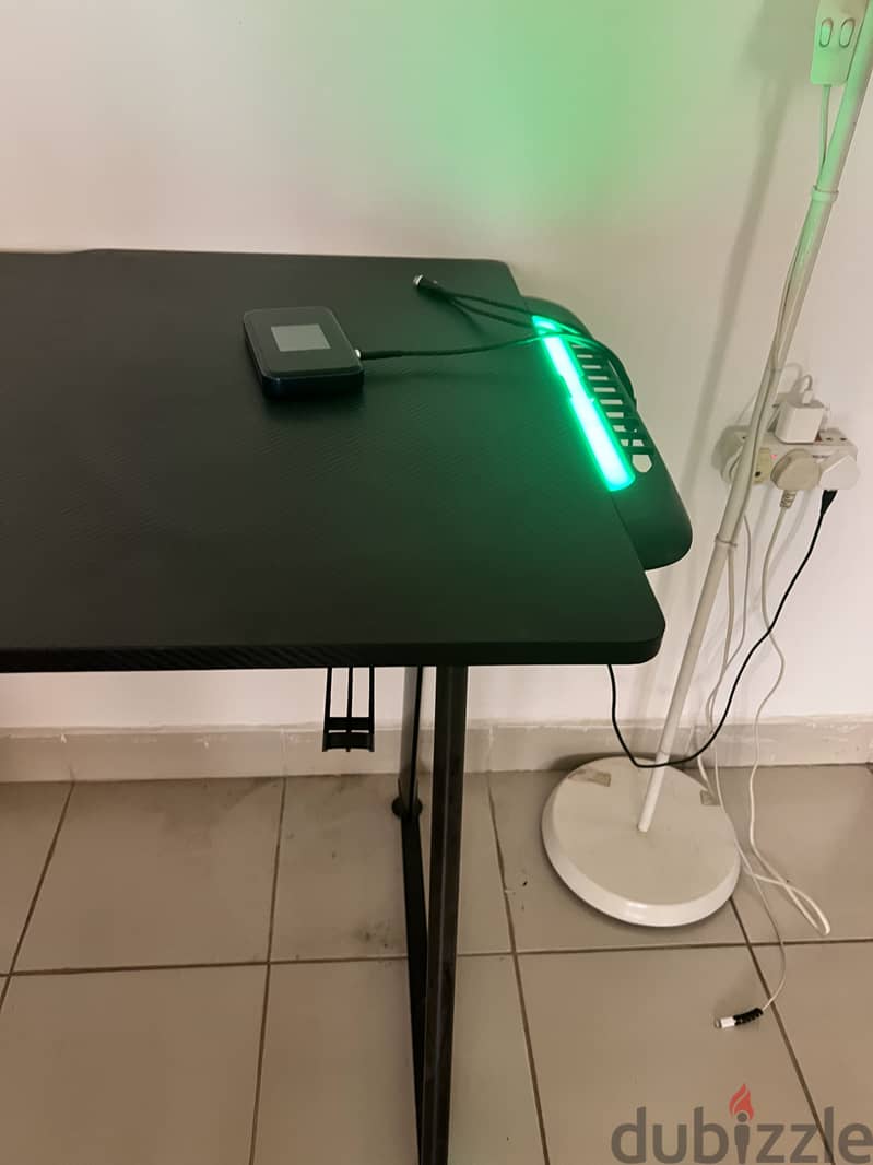 Computer table with LED light for sale 1