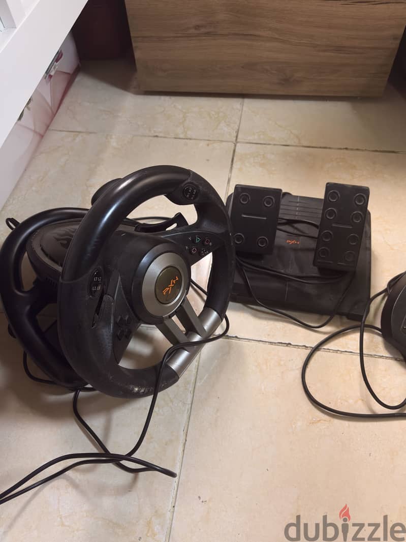 Thrustmaster T80 and PXN steering wheel 20kd for both 4
