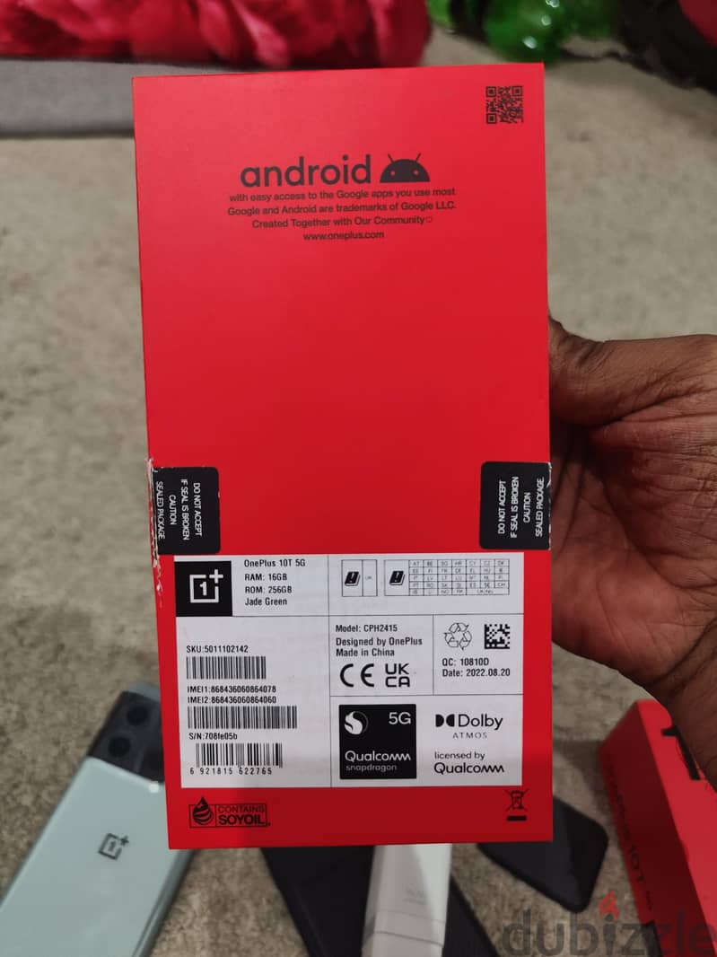 OnePlus 10T 5G ,16gb+256gb,160watt charger, sale or exchange also 2