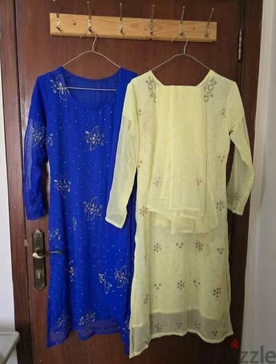 2 brand new stitched embroidered dresses - Only shirts & dupattas sets