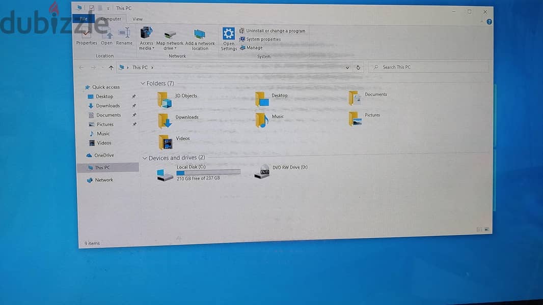 all in One touch screen 24" PC $ TV core i7 3rd ram 8 hard ssd 256 GB 3