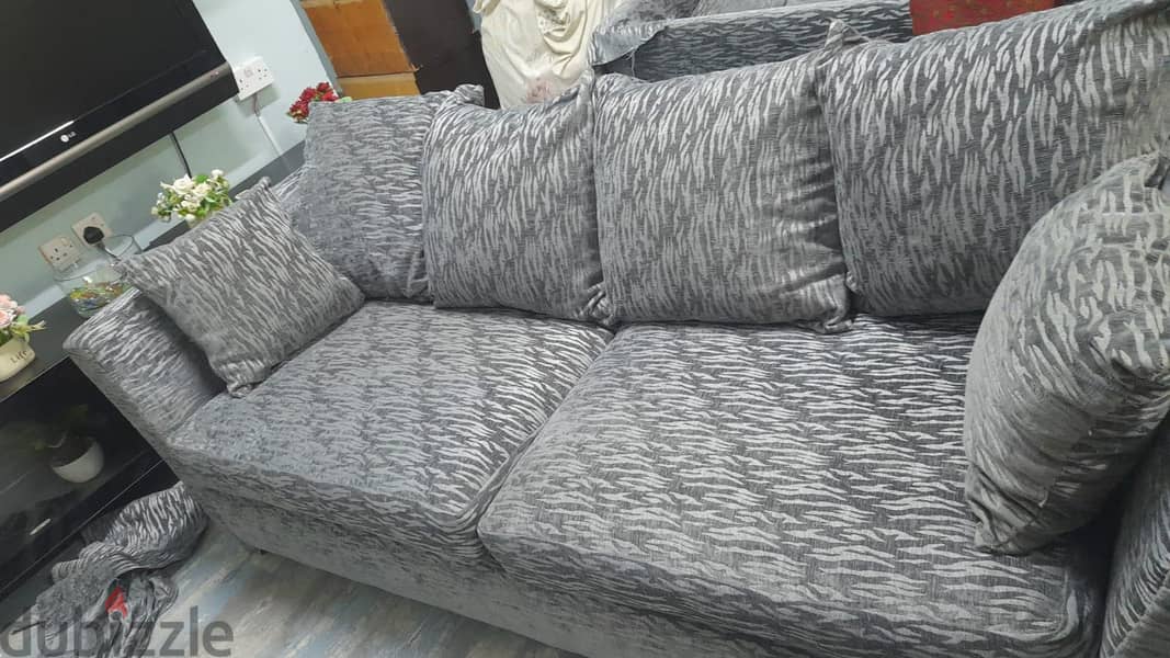 2 piece IKEA Neat and Clean Sofa Set with Cushions 1