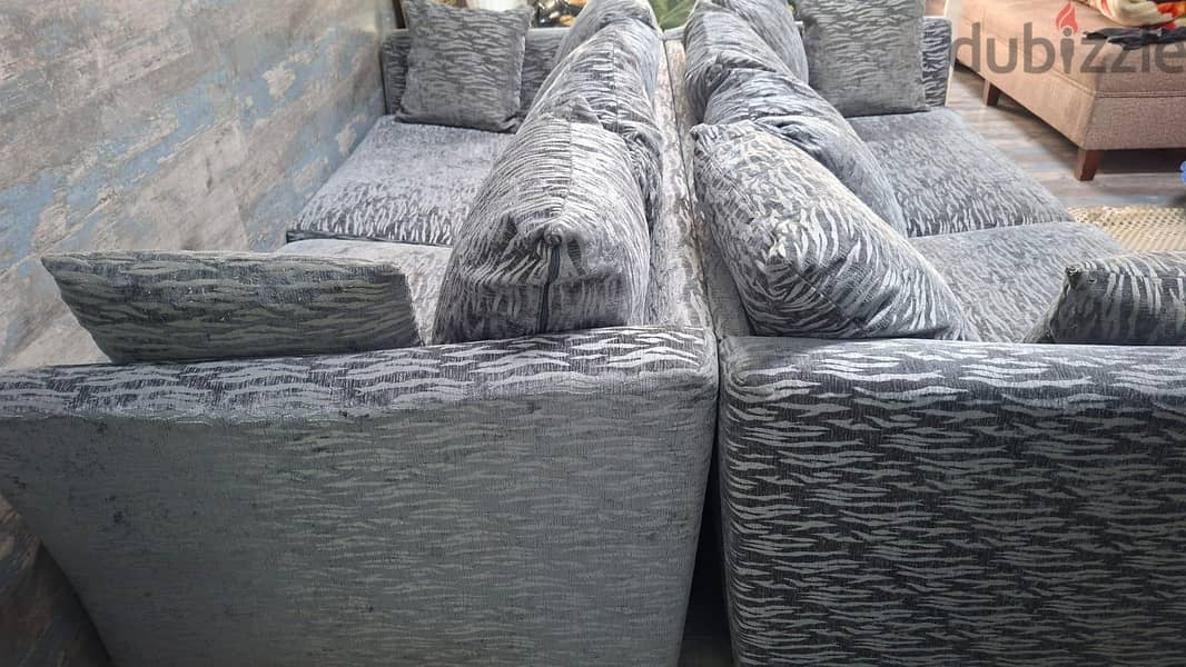 2 piece IKEA Neat and Clean Sofa Set with Cushions 3