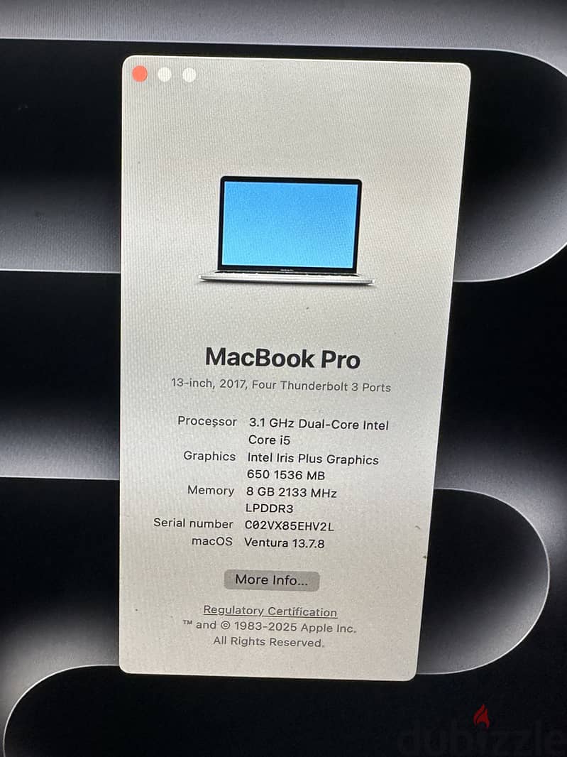 MacBook Pro 13 inch 5