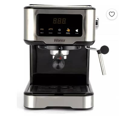 Wansa 1100W Espresso Coffee Maker, CM5403EC-GS - Silver
