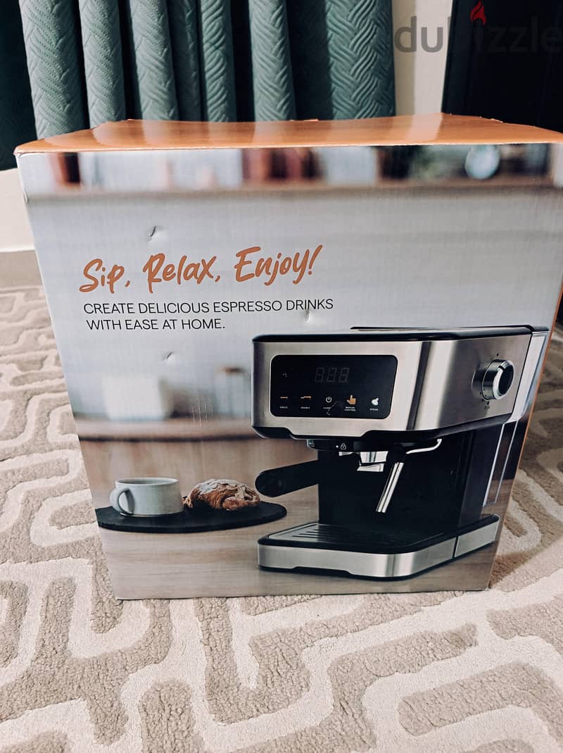 Wansa 1100W Espresso Coffee Maker, CM5403EC-GS - Silver 3
