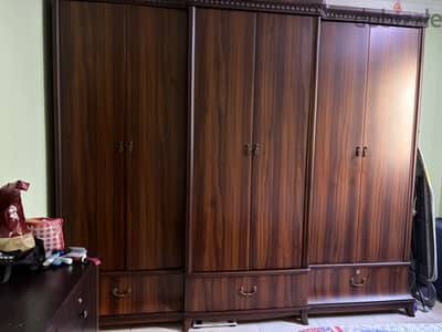 Bed, cupboard,dressing table , study table with chair