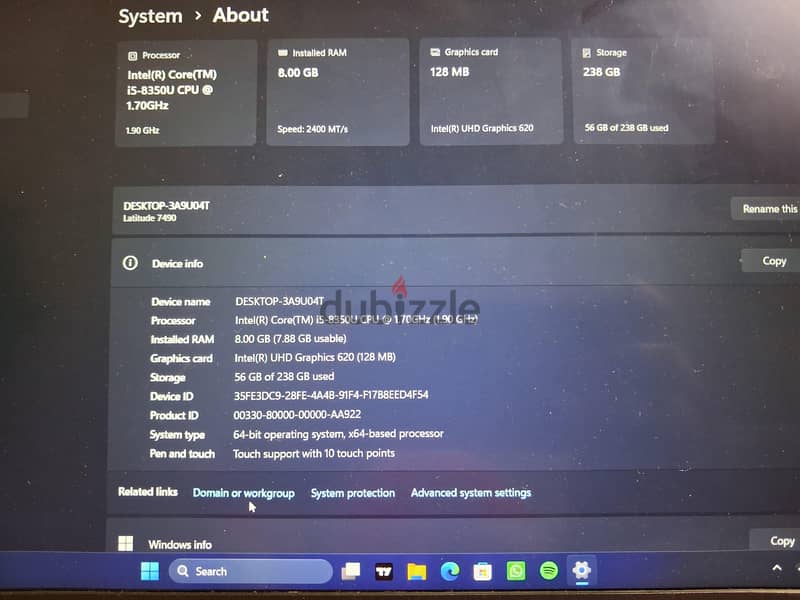 DELL LATITUDE TOUCH SCREEN 3