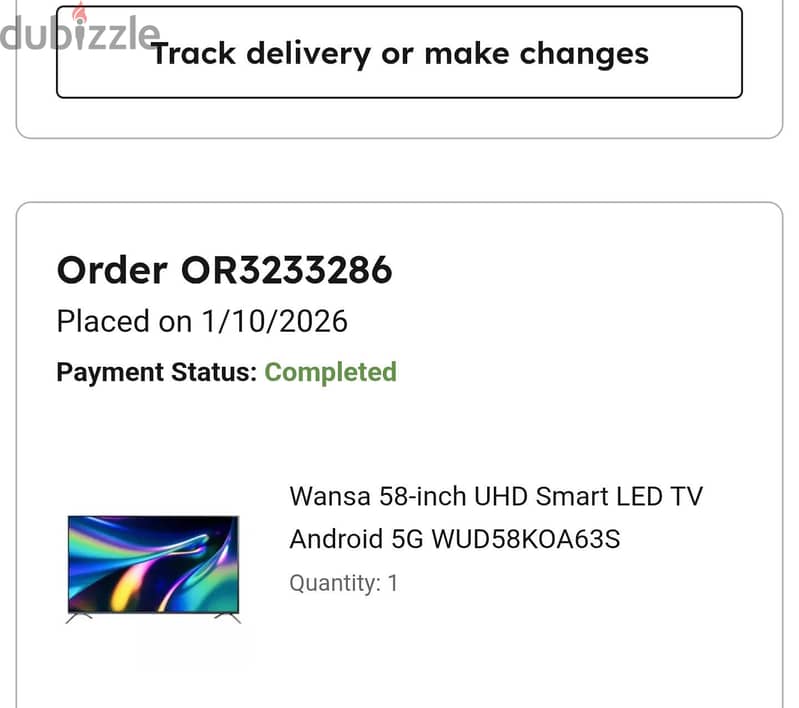Wansa 58" UHD Smart Google TV, 60Hz. ^ WUD58OGT63S - Black 1