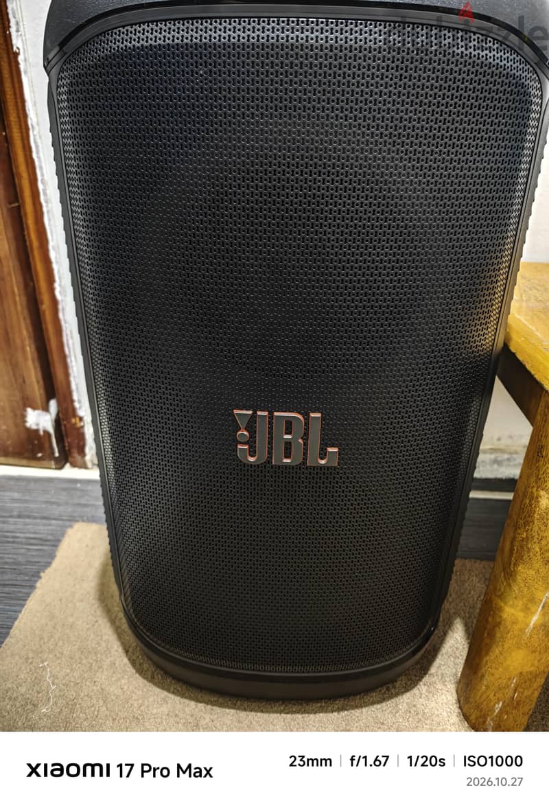 سماعه JBL بارتي بوكس 520 استخدام شهر مع الحامل والكرتون والشاحن 1