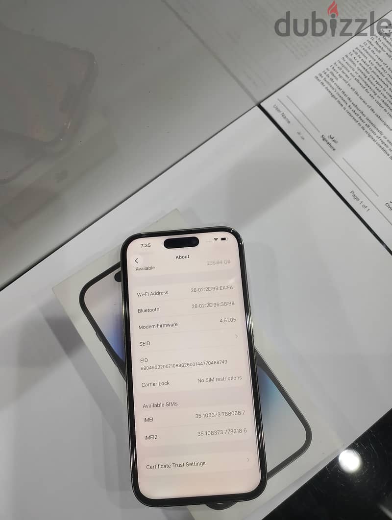 iPhone 14pro GB 256 6
