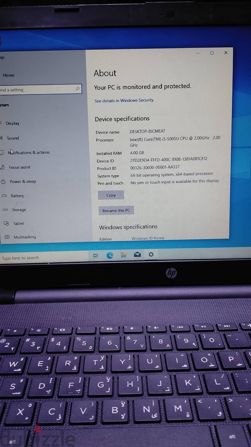 laptop core i3 5 generation ram 4 GB hard 509 GB good condition 1