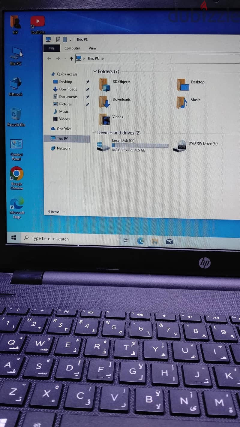 laptop core i3 5 generation ram 4 GB hard 509 GB good condition 2