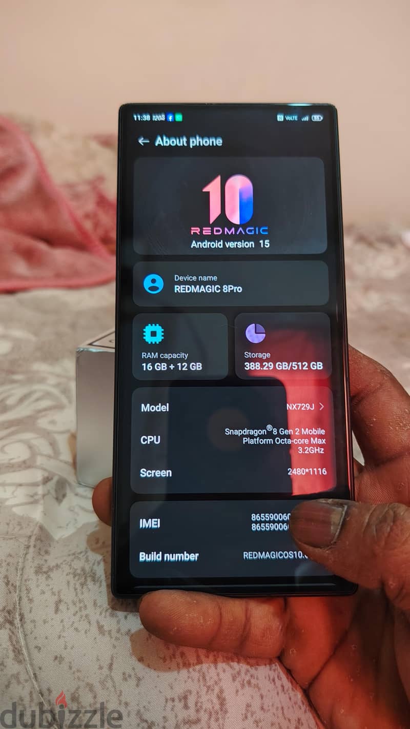 Redmagic 8 pro 16+12 / 512 2