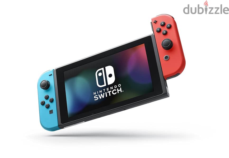 Nintendo Switch with Neon Blue and Neon Red Joy-Con - Handheld Gaming 3