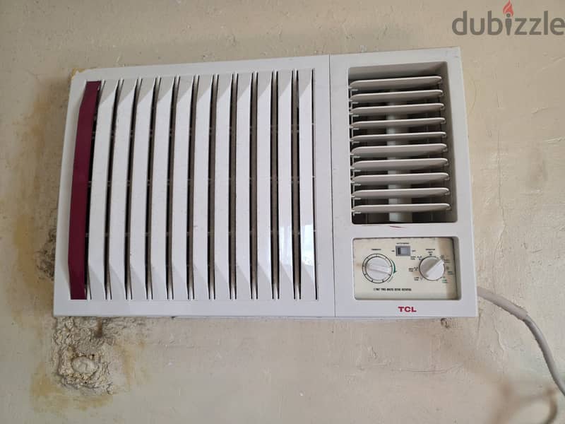 2 TCL Window Air Conditioner 1.5 TONS for urgent sale only 179KD. 1