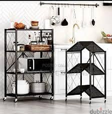 4 layer kitchen rack metal foldble 4