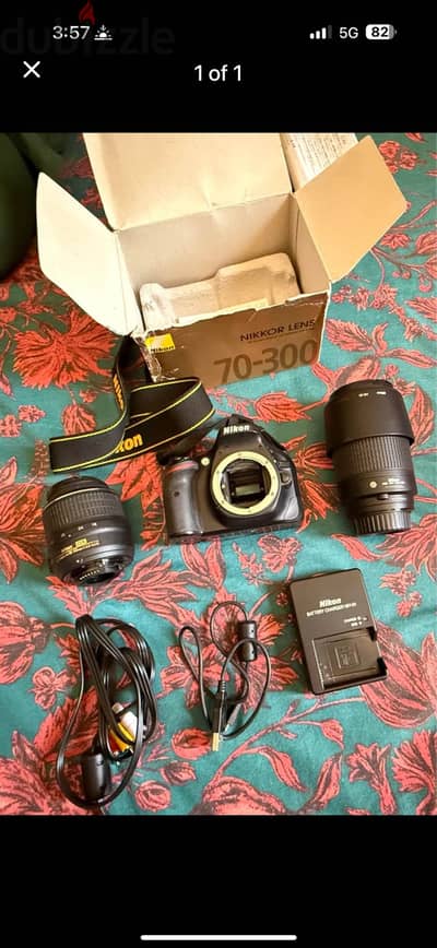 Nikon D5200 with lens