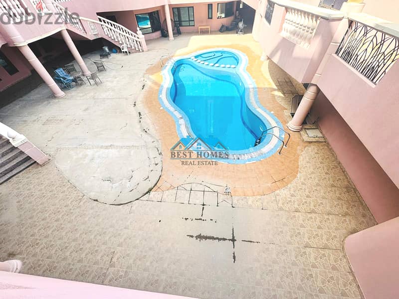 Elegant 4 Bedroom Sea View Apartment with Balconies & Pool in Fintas 1