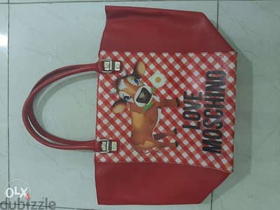 Moschino shopping bag حقيبة موسكينو اصلية