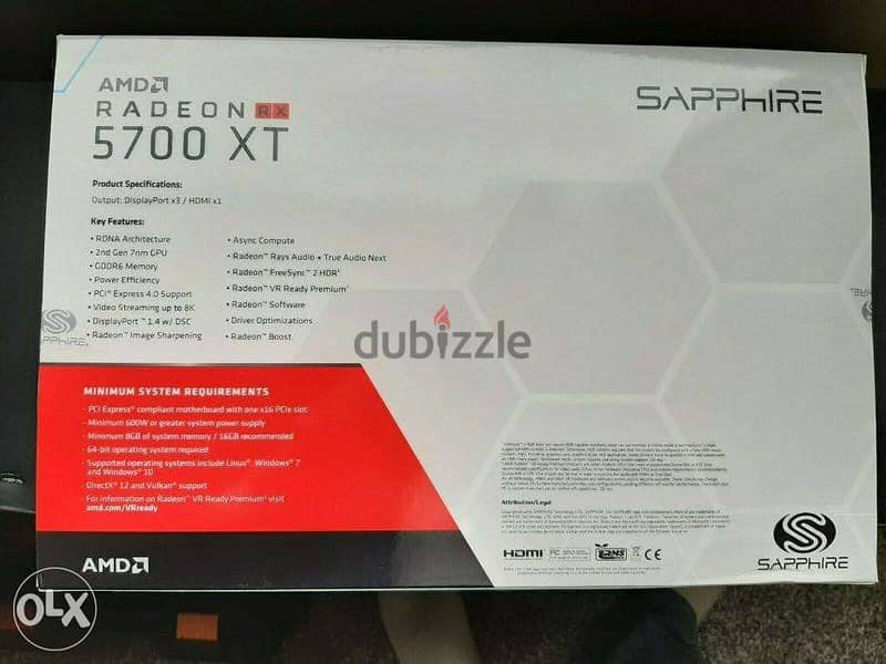 NEW Sapphire AMD Radeon RX 5700 XT 2