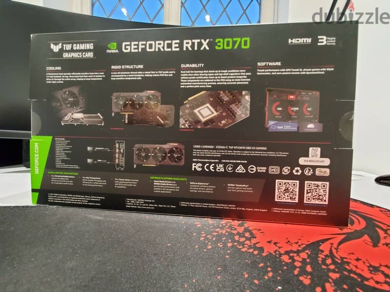 NEW STOCK ASUS TUF Gaming NVIDIA GeForce RTX 3070 OC EDITION LHR 1