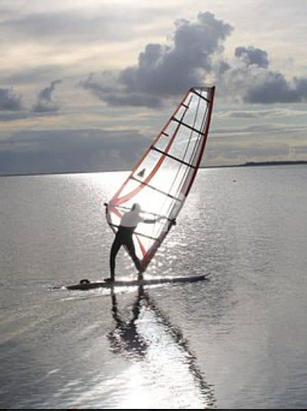جهاز للتزحلق علي الماء بستخدام شراع هوائي windsurf 1