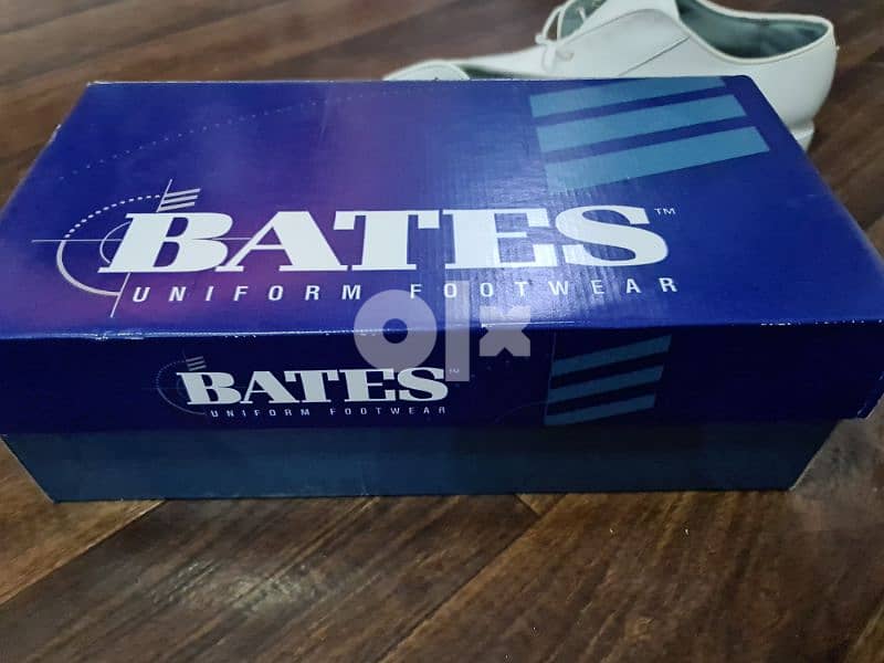 Bates USA white uniform hand made shoes for sale 1