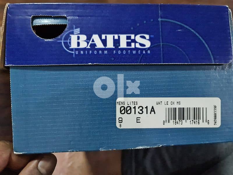 Bates USA white uniform hand made shoes for sale 3
