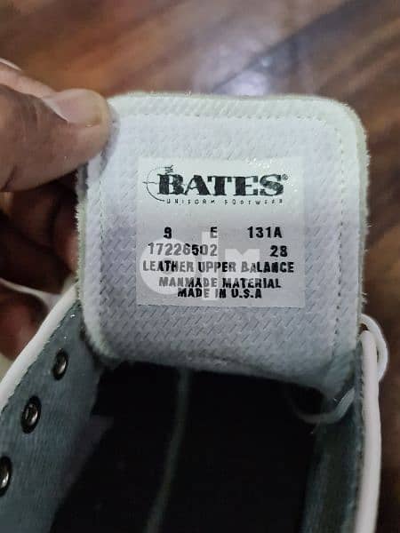 Bates USA white uniform hand made shoes for sale 4
