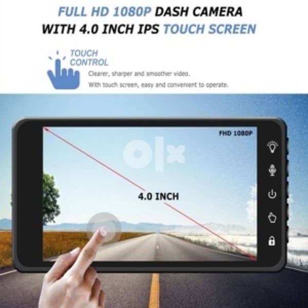 Dash camera Dual Recording front and back 1