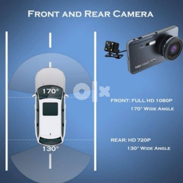 Dash camera Dual Recording front and back 5