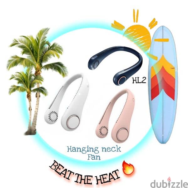 hanging neck fan 0