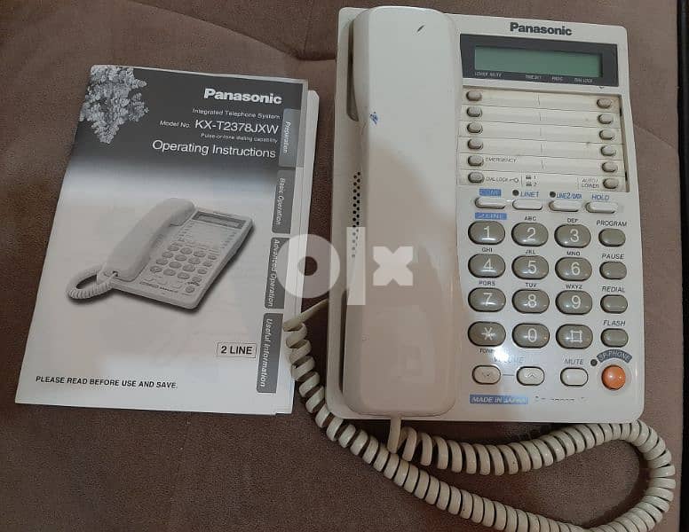 panasonic 2 lines land Phone  Made in Japan 0