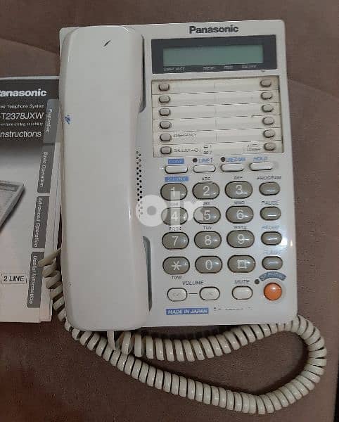 panasonic 2 lines land Phone  Made in Japan 1