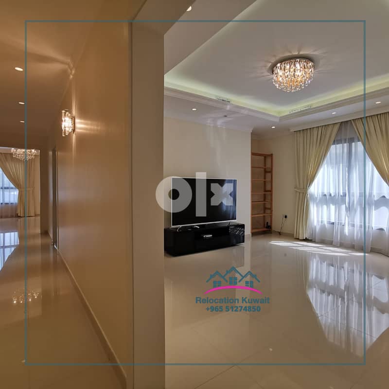 Beautiful & Huge 4 bedroom semi furnished For Rent in Kuwait 2