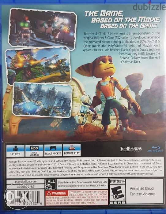 PS4 Game Ratchet and Clank Kids Game 1