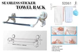 seamless sticker towel rack