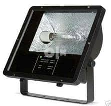 Italy Domino Neptune Metal Halide Black 400W Floodlight-With E40 Lamp 0