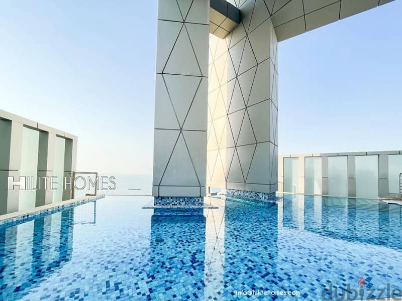 Semi furnished two & three bedroom apartment with roof top pool 1