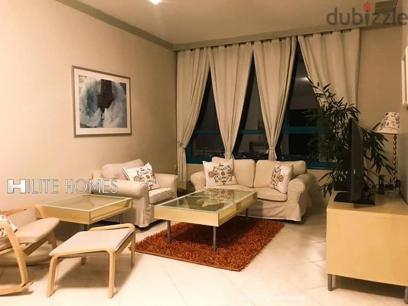 one bedroom  sea view apartment for rent in Salmiya 2