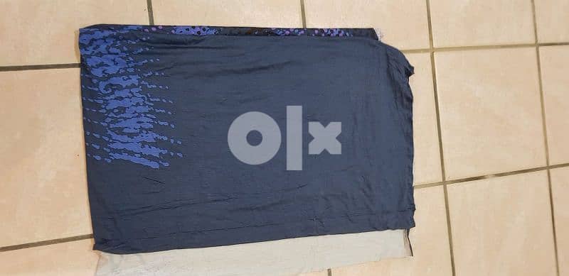 stretch Material printed Blue 2 1/4 mtrs X 64inches Width 2