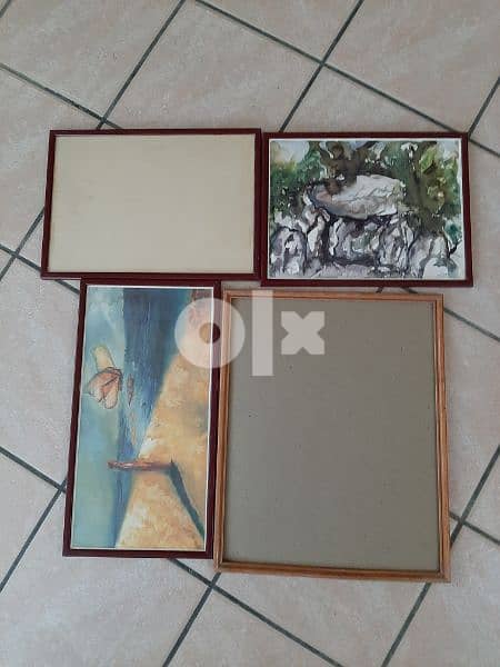 4 Photo Frames different sizes with and without Glass 1