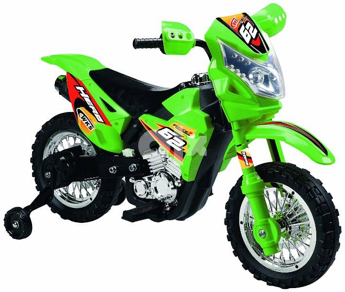 Vroom Rider VR093 Battery Operated 6V Kids Dirt Bike, Green 4
