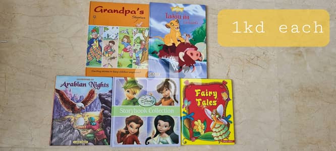 Kids hardcover story books like new