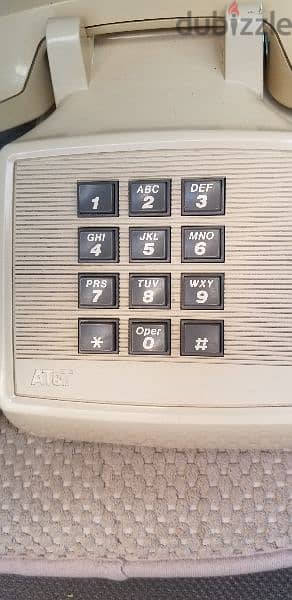 vintage AT&T home phone push buttons 1
