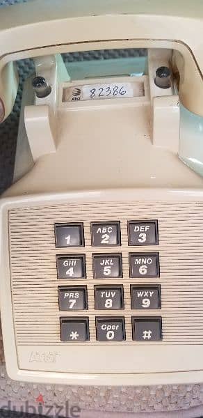 vintage AT&T home phone push buttons 3